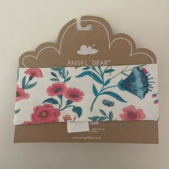 Angel Dear Floral Bamboo Knotted Bow Headband Baby Girls Size 0-12 Months NEW - Picture 3 of 4